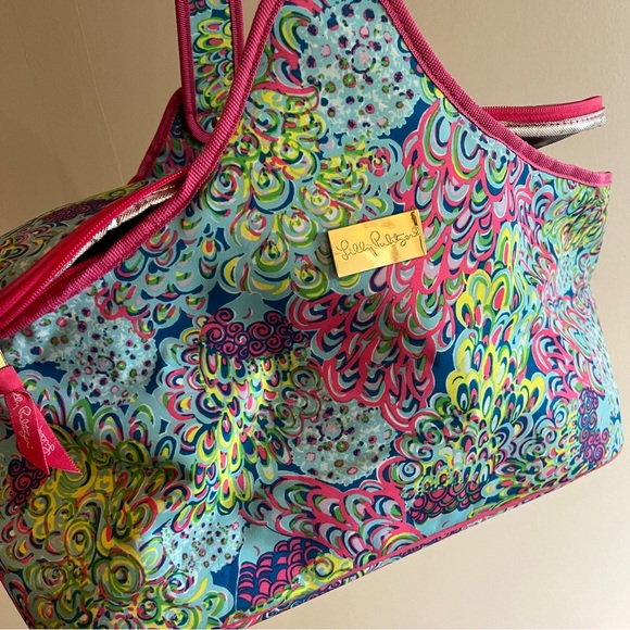Lilly Pulitzer picnic basket cooler - Picture 2 of 5